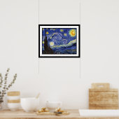 Vincent Van Gogh - De Sterrennacht Fine Art Poster (Keuken)