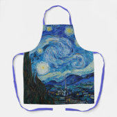 Vincent van Gogh De Sterrennacht Fine Art Schort (Voorkant)