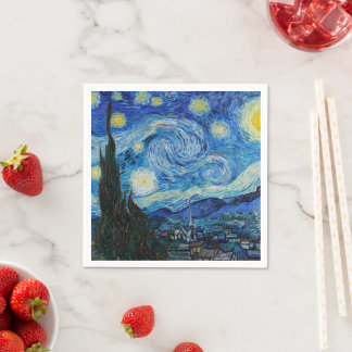 Vincent van Gogh De Sterrennacht Fine Art Servet