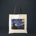 Vincent Van Gogh - De Sterrennacht Fine Art Tote Bag<br><div class="desc">Vincent Van Gogh is de Sterrennacht. Olie op het canvas vanaf 1889, Sterrennacht werd geschilderd terwijl Van Gogh in het asiel in Saint-Remy, Frankrijk, zat en wordt beschouwd als een van zijn grootste meesterwerken. Hoewel het een nachtelijke scène is, werd het overdag geschilderd en vertegenwoordigt het uitzicht uit het raam...</div>