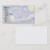 Vincent Van Gogh - De Sterrennacht Fine Art Visitekaartje (Voorkant / Achterkant)