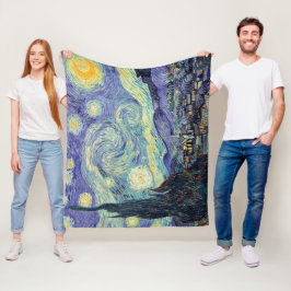 Vincent Van Gogh De Sterrennacht  Fleece Deken