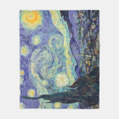 Vincent Van Gogh De Sterrennacht  Fleece Deken (Voorkant)