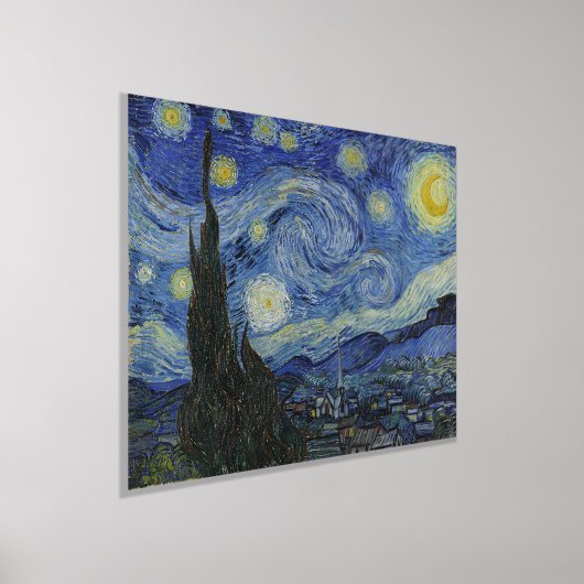 Vincent Van Gogh, de Sterrennacht Folie Afdrukken (Laagn)