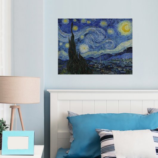 Vincent Van Gogh, de Sterrennacht Folie Afdrukken (Insitu (Slaapkamer))