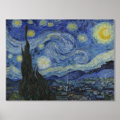 Vincent Van Gogh, de Sterrennacht Folie Afdrukken (Voorkant)