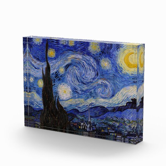 Vincent Van Gogh - De sterrennacht Fotoblokken (Rechts)