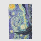 Vincent Van Gogh/ De sterrennacht     Golfhanddoek (Voorkant)