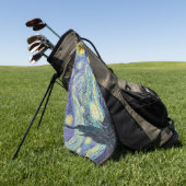 Vincent Van Gogh/ De sterrennacht     Golfhanddoek (Groen)