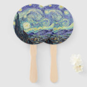 Vincent Van Gogh De Sterrennacht Handwaaier (Voorkant en achterkant)