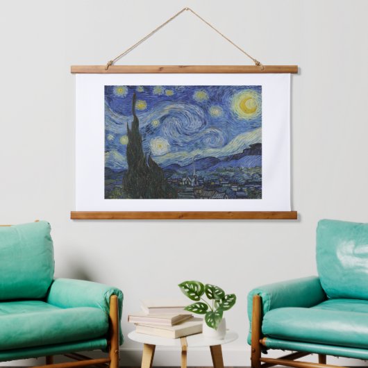 Vincent Van Gogh, de Sterrennacht Hangend Wandkleed (Woonkamer)