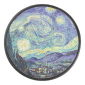 Vincent Van Gogh De Sterrennacht Hockey Puck (Voorkant)