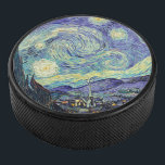 Vincent Van Gogh De Sterrennacht Hockey Puck<br><div class="desc">Vincent van Gogh de Sterrennacht. Dit is een oud meesterwerk van de Nederlandse meesterschilder Vincent Van Gogh was een Nederlandse post-impressionistische schilder. Nachtlandschap. Op de voorgrond staat een boom. De stad ligt in het midden. Bergen op de achtergrond. Er is een maan aan de hemel. sterren en wolken. Dit afbeelding...</div>