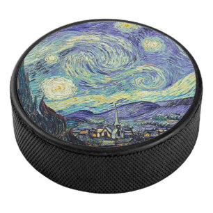 Vincent Van Gogh De Sterrennacht Hockey Puck