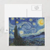 Vincent van Gogh | De Sterrennacht, juni 1889 Briefkaart (Voorkant / Achterkant)