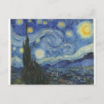 Vincent van Gogh | De Sterrennacht, juni 1889 Briefkaart<br><div class="desc">VAN GOGH->Post-Impressionist,  sterren,  ster,  nocturne,  landschap,  kerkspire,  maan,  maanlicht,  boom,  hemel,  kosmisch,  St,  Remy,  Provence,  French,  Saint-Remy,  Post-Impressionism,  iconic\\The Sterrennacht,  juni 1889 (olie op doek),  Gogh,  Vincent van (1811111118111111111111111111111111111111111111211211111222211111111111111221111 53-90) / Museum of Modern Art,  New York,  VS / The Bridgeman Art Library | Collectie Afbeelding nummer: XOS702746</div>