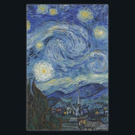 Vincent van Gogh | De Sterrennacht, juni 1889 Briefpapier<br><div class="desc">VAN GOGH->Post-Impressionist,  sterren,  ster,  nocturne,  landschap,  kerkspire,  maan,  maanlicht,  boom,  hemel,  kosmisch,  St,  Remy,  Provence,  French,  Saint-Remy,  Post-Impressionism,  iconic\\The Sterrennacht,  juni 1889 (olie op doek),  Gogh,  Vincent van (1811111118111111111111111111111111111111111121211112111122111111111111111221 53-90) / Museum of Modern Art,  New York,  VS / The Bridgeman Art Library | Collectie Afbeelding nummer: XOS702746</div>