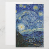 Vincent van Gogh | De Sterrennacht, juni 1889 Briefpapier (Voorkant / Achterkant)