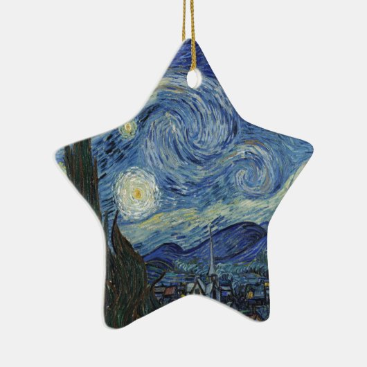 Vincent van Gogh | De Sterrennacht, juni 1889 Keramisch Ornament (Rechts)