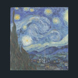 Vincent van Gogh | De Sterrennacht, juni 1889 Notitieblok<br><div class="desc">VAN GOGH->Post-Impressionist,  sterren,  ster,  nocturne,  landschap,  kerkspire,  maan,  maanlicht,  boom,  hemel,  kosmisch,  St,  Remy,  Provence,  French,  Saint-Remy,  Post-Impressionism,  iconic\\The Sterrennacht,  juni 1889 (olie op doek),  Gogh,  Vincent van (1811111118111111111111111111111111111111111111211211111222211111111111111221111 53-90) / Museum of Modern Art,  New York,  VS / The Bridgeman Art Library | Collectie Afbeelding nummer: XOS702746</div>
