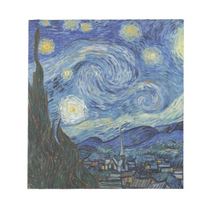 Vincent van Gogh   De Sterrennacht, juni 1889 Notitieblok