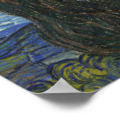 Vincent van Gogh | De Sterrennacht, juni 1889 Poster (Hoek)