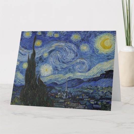 Vincent Van Gogh, de Sterrennacht Kaart (Voorkant)