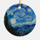 Vincent Van Gogh De Sterrennacht Keramisch Ornament (Voorkant)