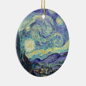 Vincent Van Gogh De Sterrennacht Keramisch Ornament (Rechts)