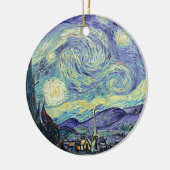 Vincent Van Gogh De Sterrennacht Keramisch Ornament (Links)