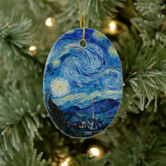 Vincent Van Gogh De Sterrennacht Keramisch Ornament
