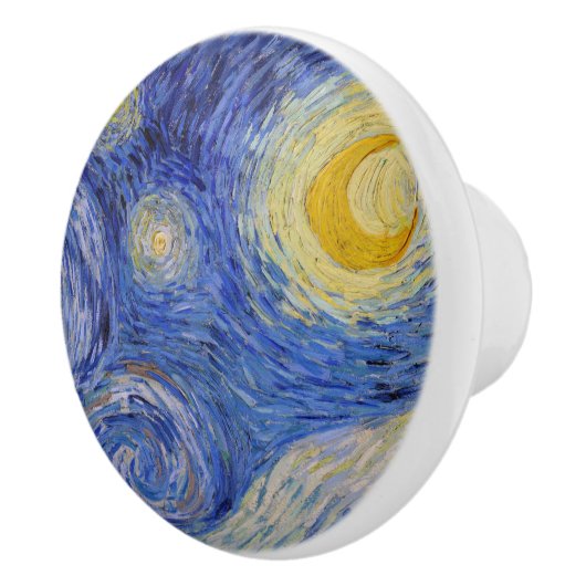 Vincent Van Gogh - De sterrennacht Keramische Knop (Rechts)