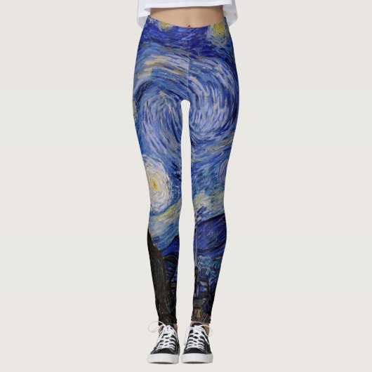 Vincent Van Gogh - De sterrennacht Leggings (Voorkant)