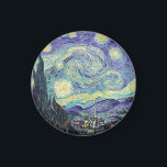 Vincent Van Gogh De Sterrennacht Magneet<br><div class="desc">Vincent van Gogh de Sterrennacht. Dit is een oud meesterwerk van de Nederlandse meesterschilder Vincent Van Gogh was een Nederlandse post-impressionistische schilder. Nachtlandschap. Op de voorgrond staat een boom. De stad ligt in het midden. Bergen op de achtergrond. Er is een maan aan de hemel. sterren en wolken. Dit afbeelding...</div>