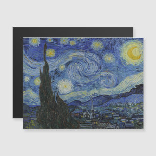 Vincent Van Gogh, de Sterrennacht Magnetische Uitnodiging