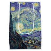 Vincent Van Gogh De Sterrennacht Medium Cadeauzakje (Achterkant)