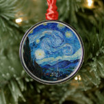 Vincent Van Gogh De Sterrennacht Metalen Ornament<br><div class="desc">Vincent van Gogh is de Sterrennacht</div>