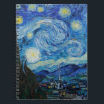 Vincent Van Gogh De Sterrennacht Notitieboek<br><div class="desc">Vincent van Gogh is de Sterrennacht</div>