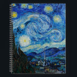 Vincent Van Gogh De Sterrennacht Notitieboek<br><div class="desc">Vincent van Gogh is de Sterrennacht</div>