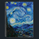 Vincent Van Gogh De Sterrennacht Notitieboek<br><div class="desc">Vincent van Gogh is de Sterrennacht</div>