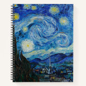 Vincent Van Gogh De Sterrennacht Notitieboek (Voorkant)