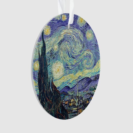 Vincent Van Gogh De Sterrennacht Ornament (voorkant)