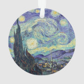 Vincent Van Gogh De Sterrennacht Ornament (achterkant)