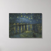 Vincent van Gogh, De Sterrennacht over de Rhône Canvas Afdruk (Voorkant)