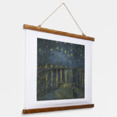 Vincent van Gogh, De Sterrennacht over de Rhône Hangend Wandkleed (Gebogen)
