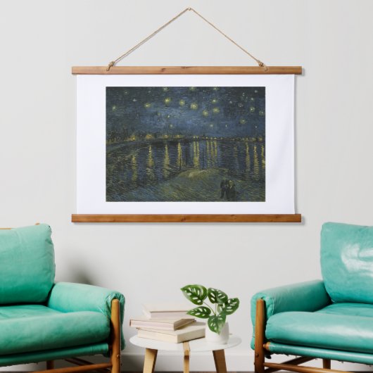 Vincent van Gogh, De Sterrennacht over de Rhône Hangend Wandkleed (Woonkamer)
