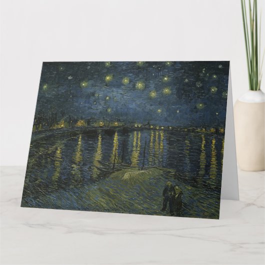 Vincent van Gogh, De Sterrennacht over de Rhône Kaart (Voorkant)