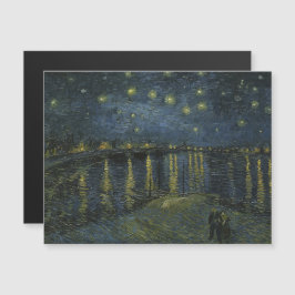 Vincent van Gogh, De Sterrennacht over de Rhône Magnetische Uitnodiging