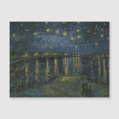 Vincent van Gogh, De Sterrennacht over de Rhône Magnetische Uitnodiging (Voorkant)