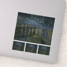 Vincent van Gogh, De Sterrennacht over de Rhône Sticker